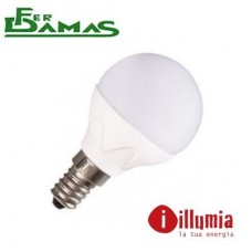 LAMPADINA ILLUMIA LED BULB SERIE "PLUS" SFERA 8W E14 